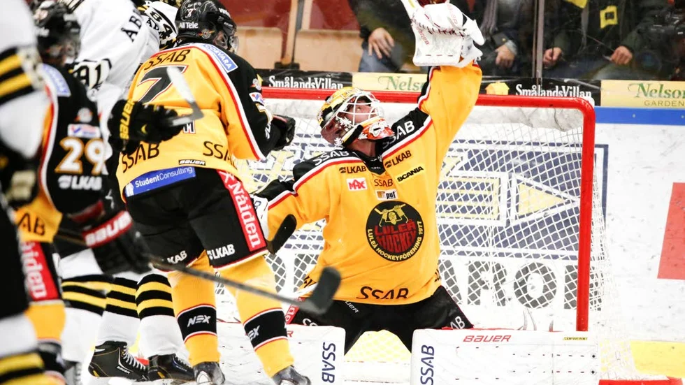 David Rautio vaktade Luleås kasse.