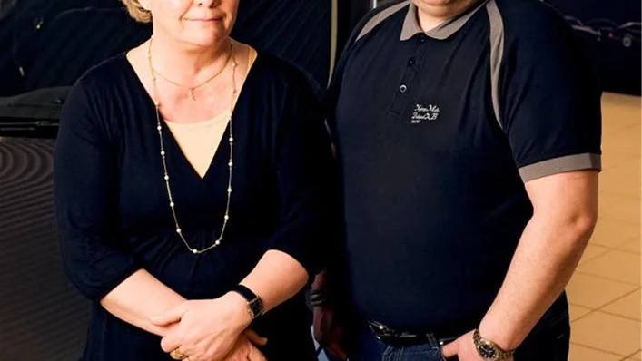 Anita Fors, vd, Nicke Pääjärvi äger Nybergs Kekaniska som i går förvärvade Fasadelement i Luleå. Nybergs är ett av företaget i Norrbotten som tror på en ljus framtid..