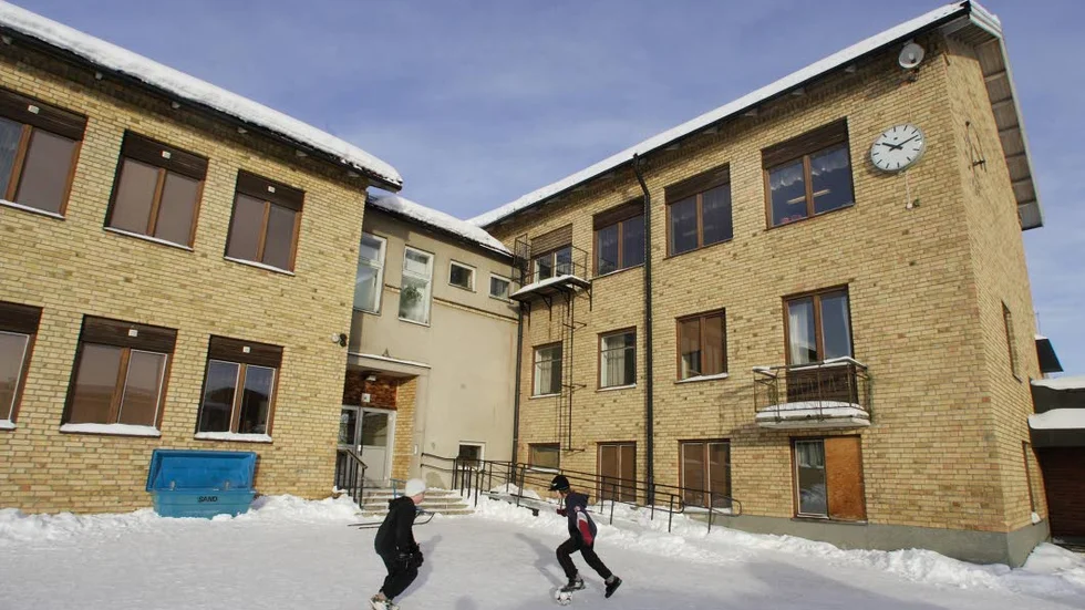 Centralskolann i Pajala kan bli lösningen på bostadsbristen. 
FOTO: Göran Ström