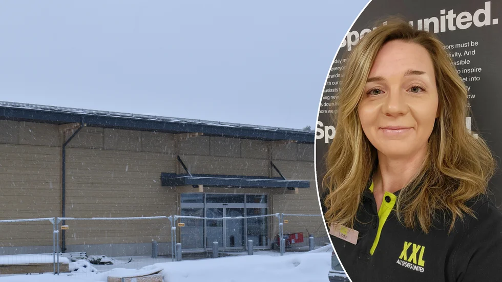 Linda Lindqvist, tillförordnad varuhuschef, berättar att det nu är nära att XXL slår upp portarna i Skellefteå.