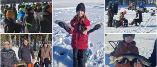 Välbesökt pimpelpremiär i strålande solsken