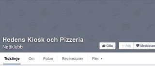 Stängd pizzeria kränks på Facebook