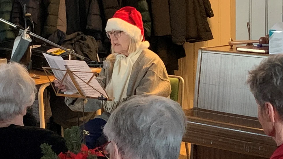 Sonya Thelin Nilsson ledde allsången.