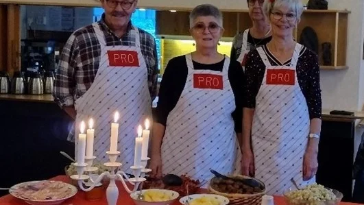 En välsmakande och till stora delar hemlagad jullunch serverades.