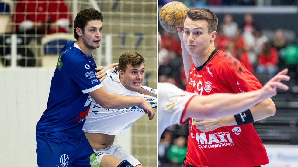 Max (till vänster) och Robin Granlund firade jul tillsammans i lördags. Nu möter de varandra när Guif tar emot Alingsås i sista matchen innan VM-uppehållet.