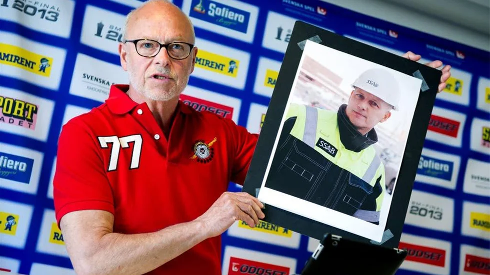 Luleås ordförande Curt Johansson presenterade klubbens nye vd Stefan Enbom.