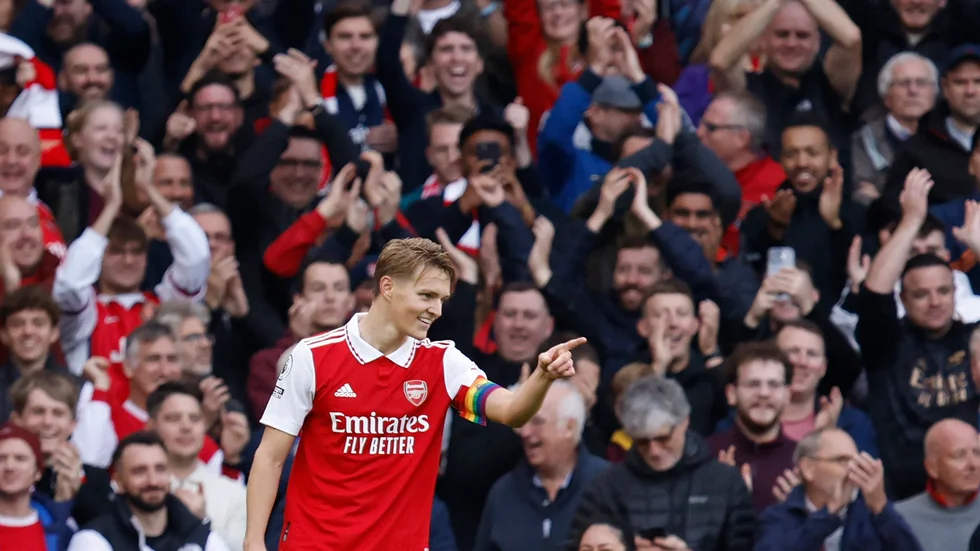 Martin Ødegaard låg bakom Arsenals seger.