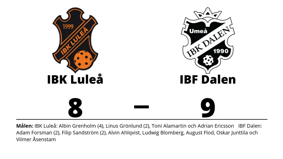 IBK Luleå förlorade mot IBF Dalen