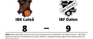 Förlust i förlängningen för IBK Luleå mot IBF Dalen