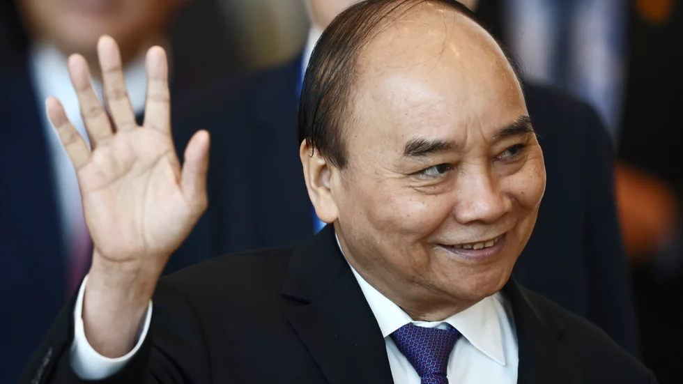 Vietnams president Nguyen Xuan Phuc under ett toppmöte i Bangkok i november.