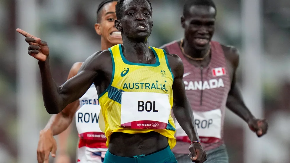 Peter Bol under OS i Tokyo 2021. Arkivbild.