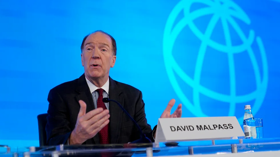 Världsbankschefen David Malpass. Arkivbild.