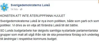 SD-gruppledaren: Bluffen gick ut som mall till alla