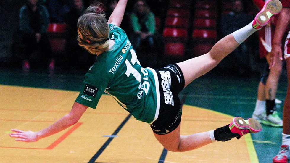 Matchvinnare. Johanna Widgren avgjorde med sitt femte mål i matchen.