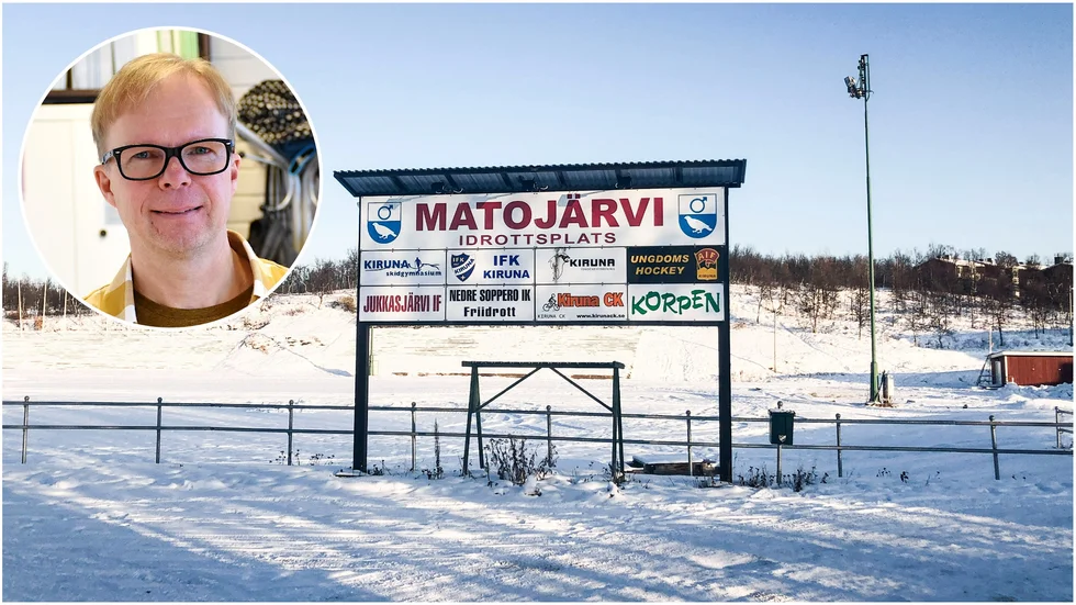 Ilkka Tapojärvi, enhetschef Kiruna Kommun, förklarar att man tittar på olika möjligheter till att spara energi.