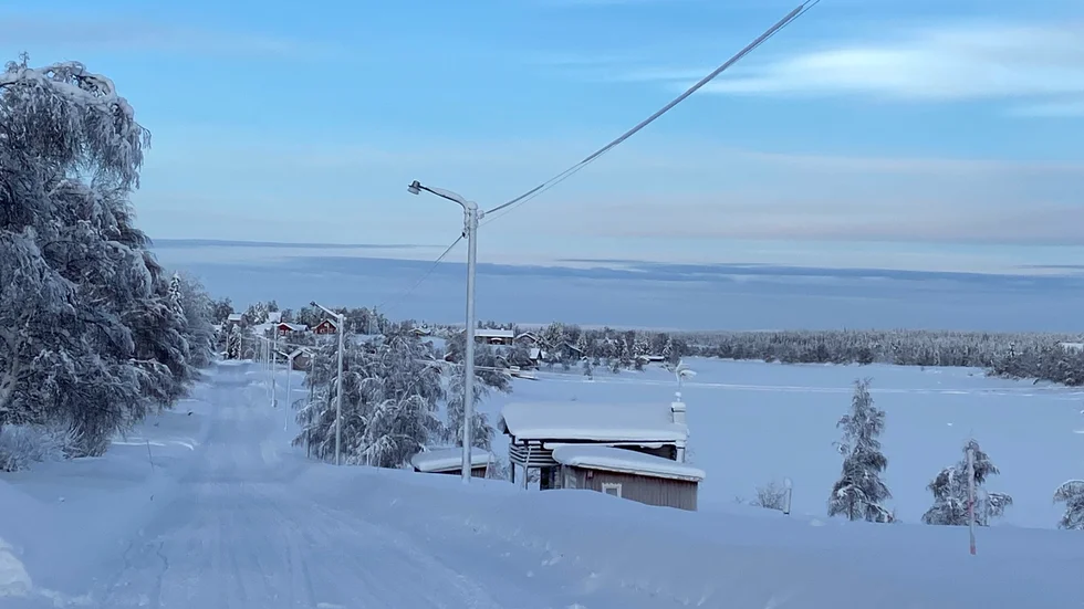 Den stillsamma byn vid Lainioälven har skakats av det misstänkta mordet som skedde på tisdag förra veckan.