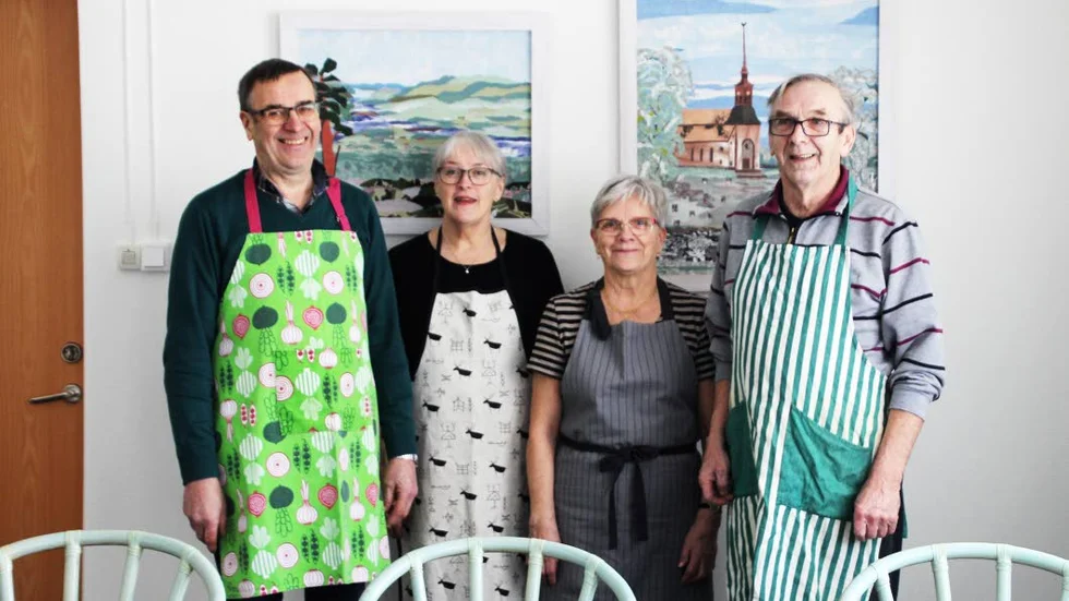 Dan Eriksson, Anna-Lena Eriksson, Kerstin Roslund och Gösta Jönsson fixade lunchen.