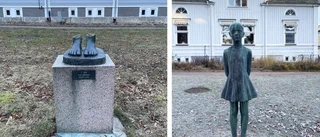 Välkända skulpturen i Motala avsågad och stulen