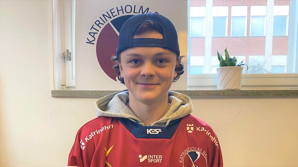 Arvid Skoog är 14-åringen som har skrivit på ett ungdomsavtal med KVBS.