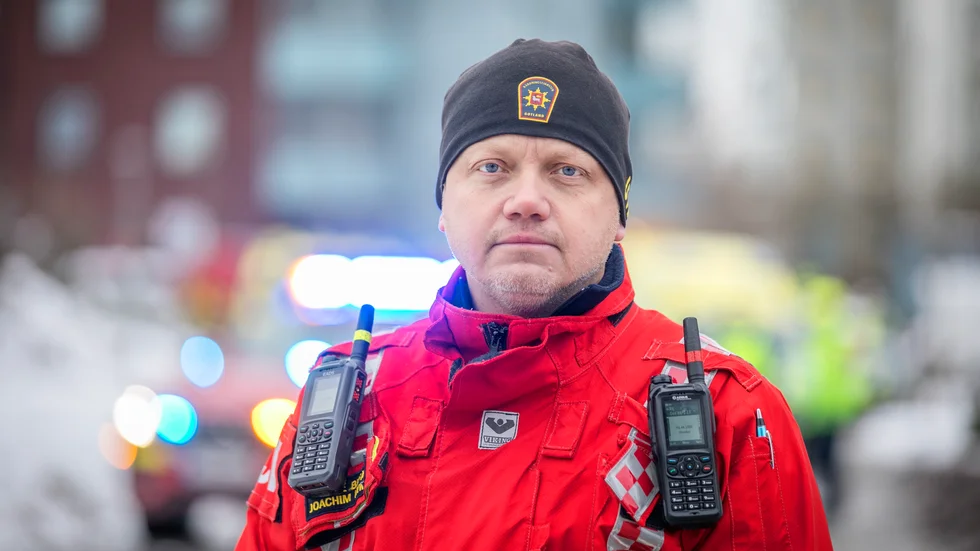 Räddningsledare Joachim Nyman.