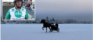 Vintermagi med trav på tunn is: "Blir en liten våg under isen" • Se filmen här