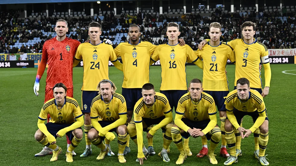Sveriges herrlandslag i fotboll ställs mot Finland och Island under januariturnén. Arkivbild.