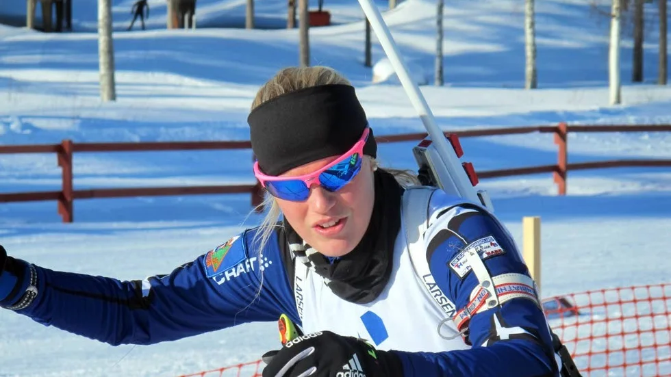 Ingela Andersson, K4,inledde skidskyttesäsongen med två fjärdeplatser under premiärhelgen i  Idre. (Arkivbild)