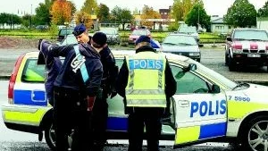 Här tar det roliga slut för skrottjuvarna.
Foto: Robert Svensson