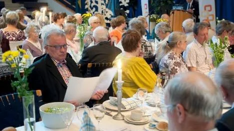 Ett hundratal personer hade samlats för att fira PRO Citys jubileum.