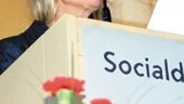 Kulturminister Marita Ulvskog talade igår på socialdemokraternas distriktskongress. Hon framhöll då vårdgarantin. Men de östgötska socialdemokraterna var kritiska.
FOTO: ERIKA ULLBERG