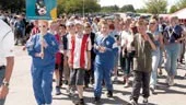 Det tog åtminstone 20 minuter för de 800 ungdomarna att tåga in i Mässhallen.
FOTO: ROBERT SVENSSON