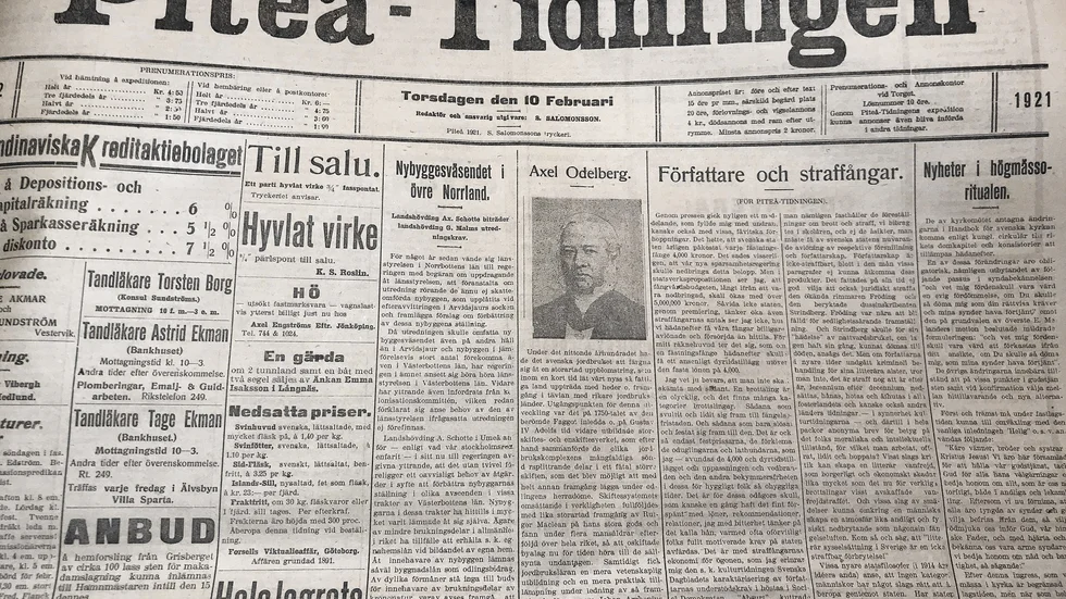 Ur arkivet: Detta hände den 22 november.