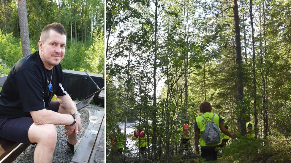 Mänskliga kvarlevor har hittats i haradstrakten av jägare under helgen. Man tror att det är den försvunne Mikael Simonsson som försvann från familjens stuga i Notsel för två år sedan.