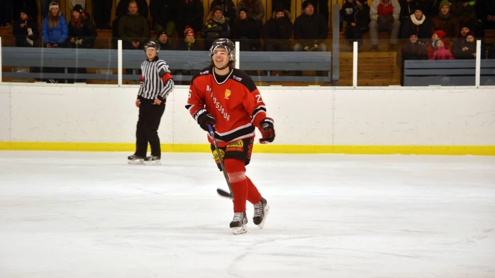 Patrik Enberg, numera Piteå HC, var en av hemvändarlagets starkast lysande stjärnor.