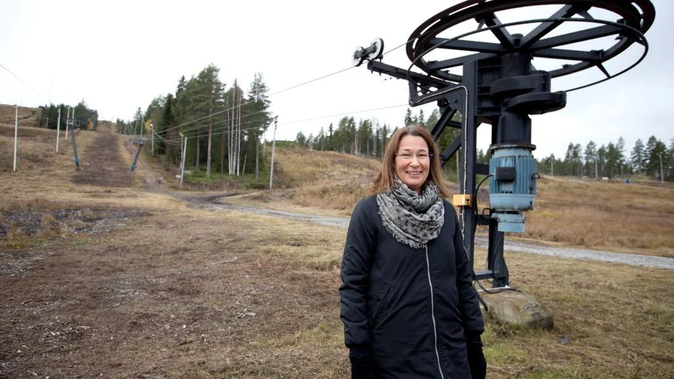 Jenny Axelsson, avdelningschef fritid, berättar om satsningarna på LF Arena. (Arkivbild)