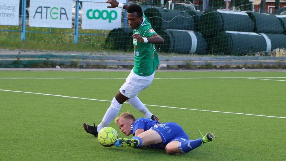 Älvsbyn kom igen från 0-2 och nådde 2-2 efter en stark prestatuion. (Arkivbild).