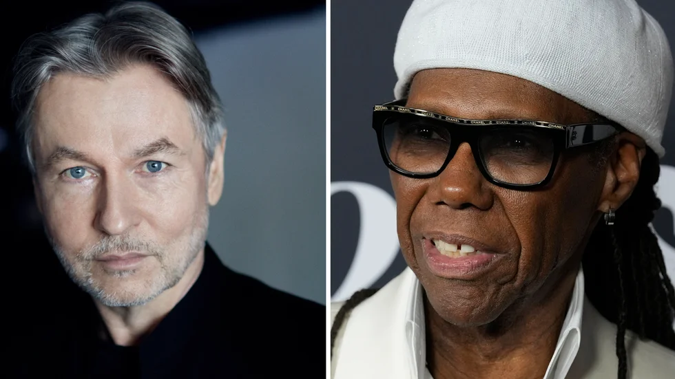 Esa-Pekka Salonen och Nile Rodgers. Pressbild. Arkivbild.