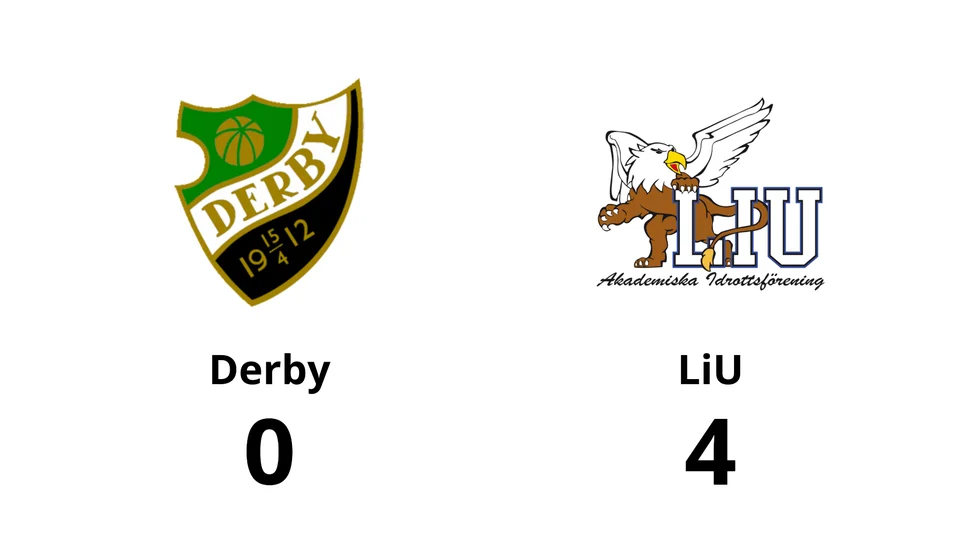 BK Derby förlorade mot LiU AIF FK