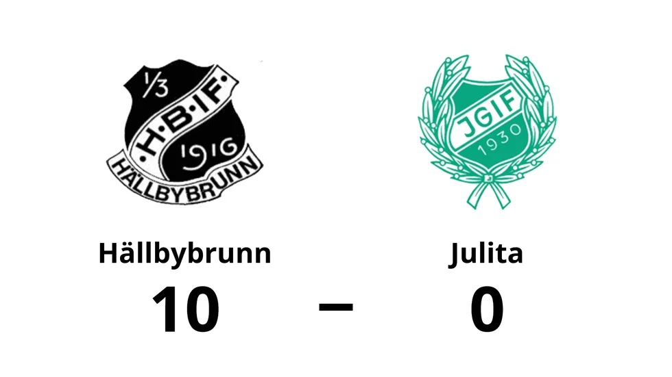Hällbybrunns IF vann mot Julita GoIF