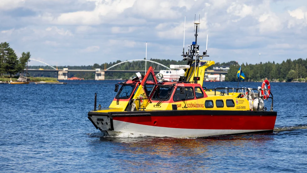 Sjöräddningssällskapets Rescue Luleå Energi åkte för att undsätta en fiskebåt på grund under onsdagen. Bilden är tagen vid ett annat tillfälle.