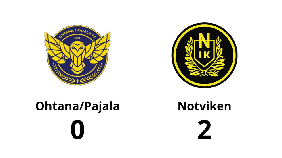 Ohtana/Pajala förlorade mot Notviken
