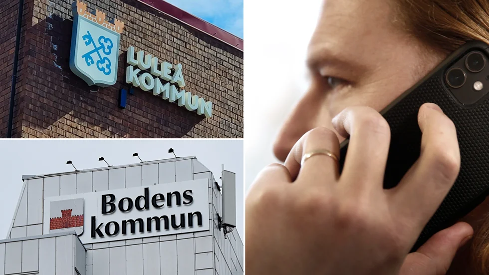 Driftstörningar påverkar samtal till kommunen och anställda i Luleå och Boden.