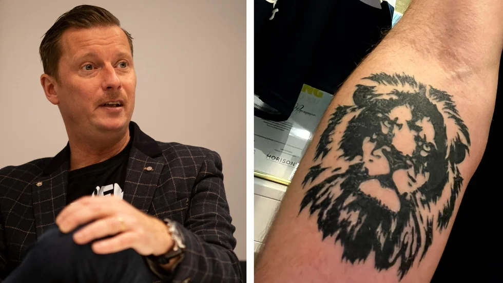 Carl-Johan Stålhammars nya tatuering.
