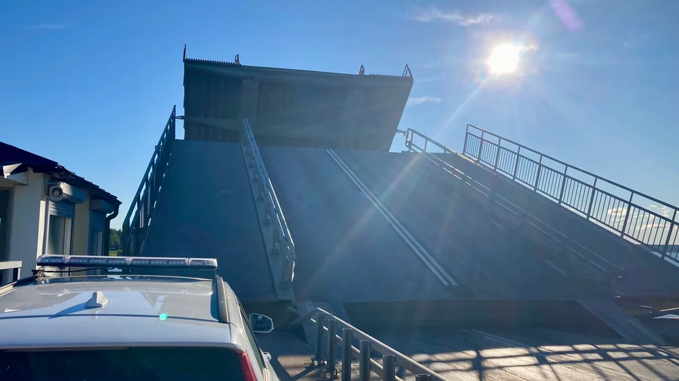 Bergnäsbron öppnades på onsdagskvällen.