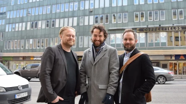 Den 5 juni 2003 grundades North Kingdom av Roger Stighäll och Robert Lindström. David Eriksson (t v) kom in strax därefter.Bilden är tagen i Stockholm 2017. Nu avvecklas bolaget där bara Roger Stighäll finns kvar.
