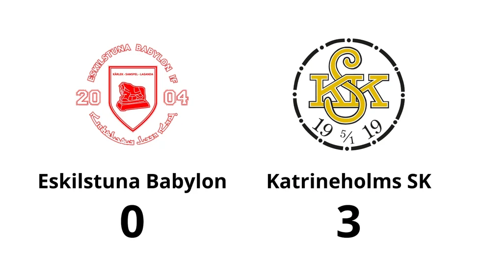 Eskilstuna Babylon förlorade mot Katrineholms SK FK