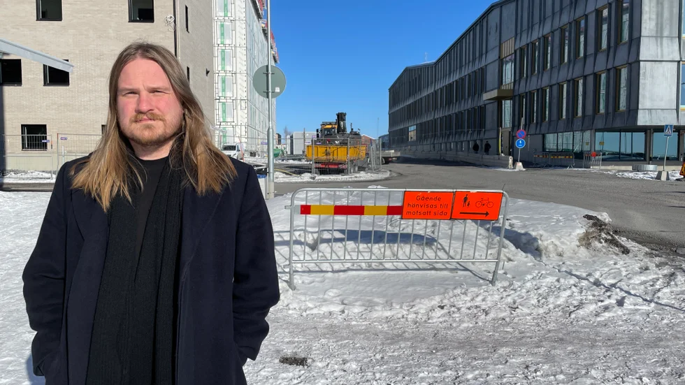 "Det är många saker som händer samtidigt och som skapar sina problem", säger Joel Rosing, trafikplanerare Kiruna kommun. 