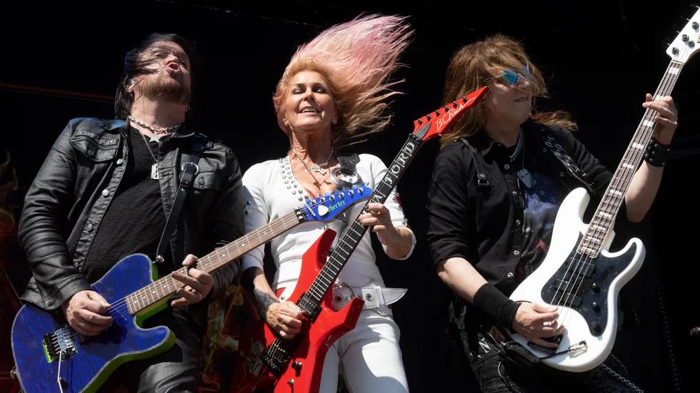 
Amerikanskan Lita Ford på Sweden rock 2023. Varför är det fortfarande så få kvinnor på festivalscenen?