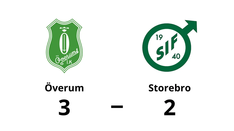 Överums IK vann mot Storebro IF