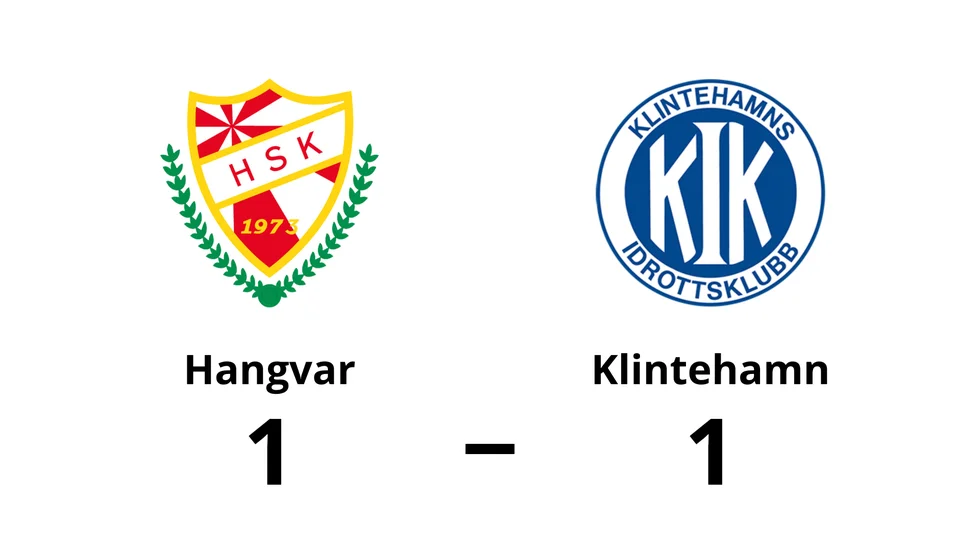 Hangvar SK spelade lika mot Klintehamns IK
